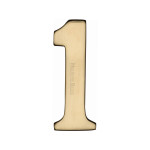 M Marcus Heritage Brass Numeral 1 - 51mm Self Adhesive